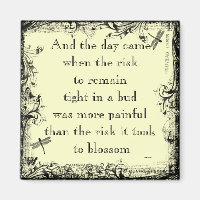 Anais Nin Risk Quote Magnet