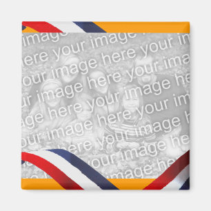 Imán anaranjado azul blanco rojo holandés del