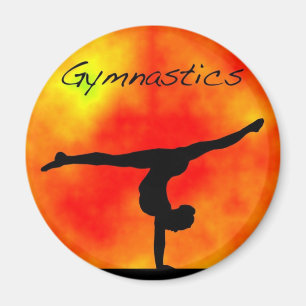 Imán anaranjado de la gimnasia