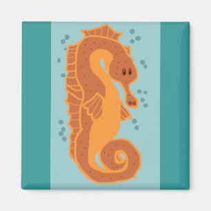 Imán anaranjado del Seahorse