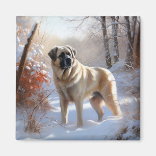 Imán Anatolian Shepherd Let It Snow Navidades