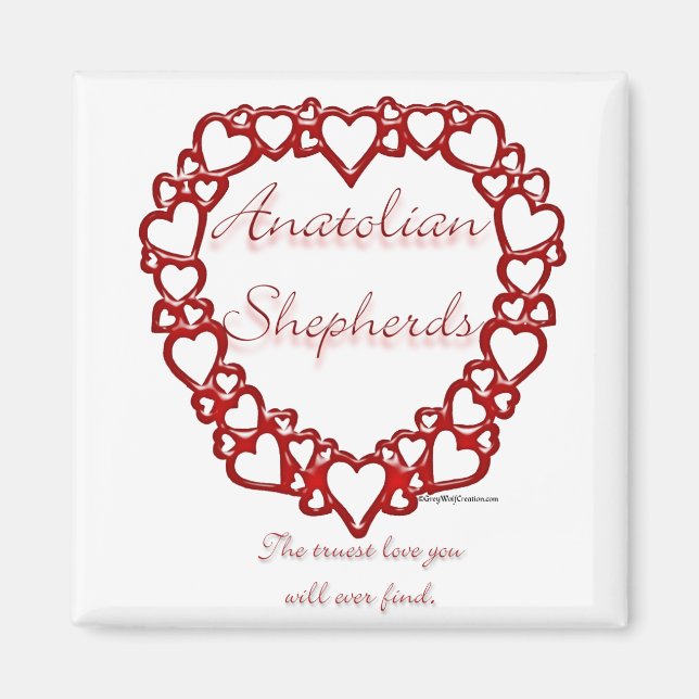 Imán Anatolian Shepherd True Love (Frente)