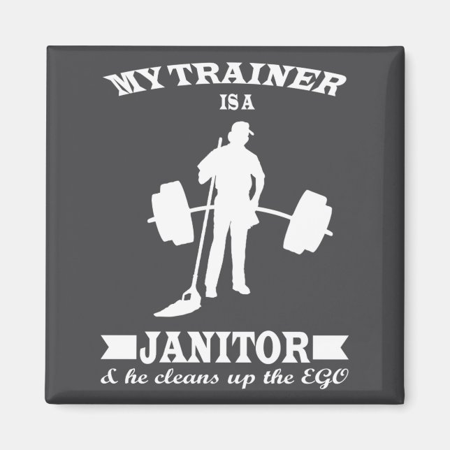 Imán Anatoly My Trainer Is Janitor Funny Gym Prank  (Frente)