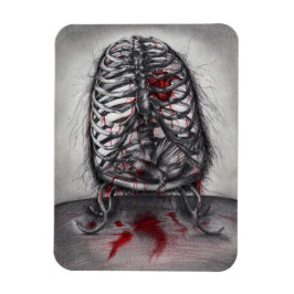 Imán Anatomía del Corazón de Jaula Vacía Arte de Horror