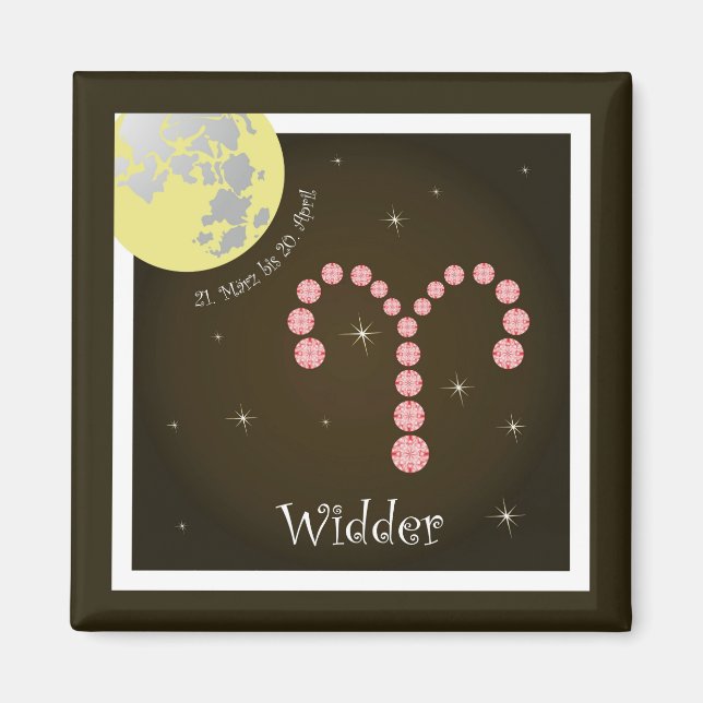 Imán Ancha 21. März bis 20. April Magnet (Frente)