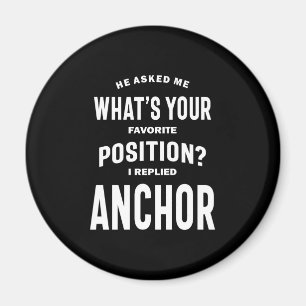 Imán Anchor Job Title Tee Gift Para Hombres Mujeres
