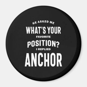 Imán Anchor Job Title Tee Gift Para Hombres Mujeres