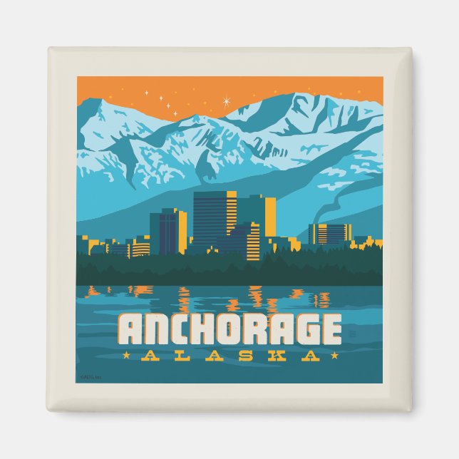 Imán Anchorage, Alaska (Frente)
