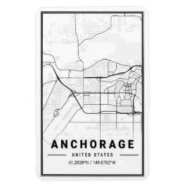 Imán Anchorage Alaska USA City Travel City Map
