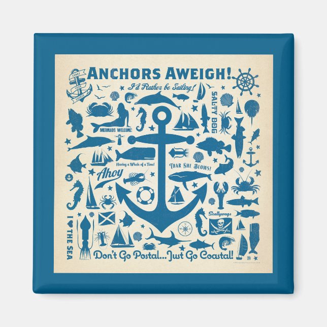 Imán ¡Anchors Aweigh! (Frente)