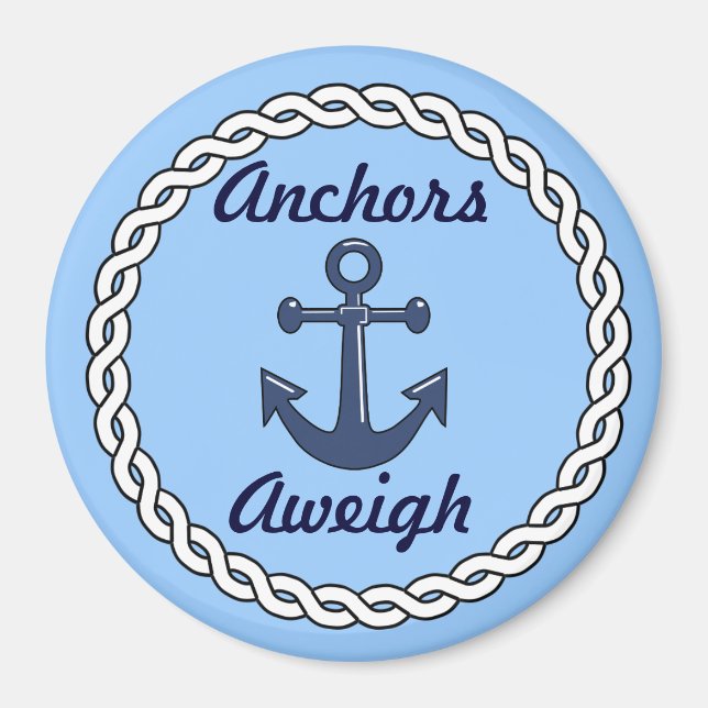 Imán Anchors Aweigh Blue (Frente)