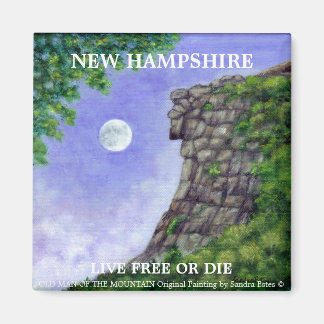 Imán ANCIANO DE LA MONTAÑA Nuevo Hampshire Art Magnet 2