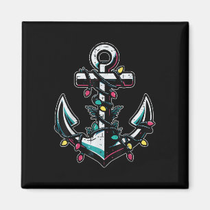 Imán Ancla de barco de Navidad Xmas Marinero Crucero Ho