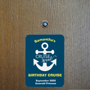 Imán Ancla de escuadrón de crucero de cumpleaños person