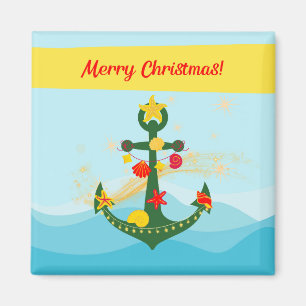 Imán Ancla de Navidad Náutica
