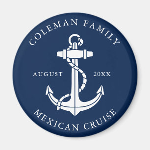 Imán Ancla Náutica de Crucero Familiar Personalizado