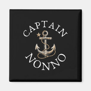 Imán Ancla Vintage Barco Vela Capitán Nonno