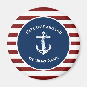 Imán Anclaje de nombre de barco