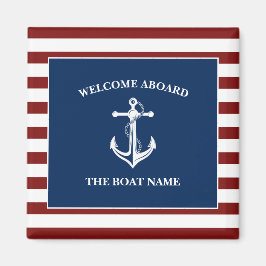 Imán Anclaje de nombre de barco