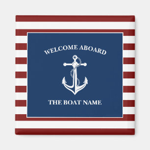 Imán Anclaje de nombre de barco