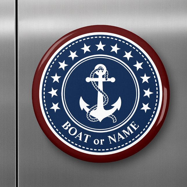 Imán Anclaje de nombre de barco o familia Estrellas azu (Subido por el creador)