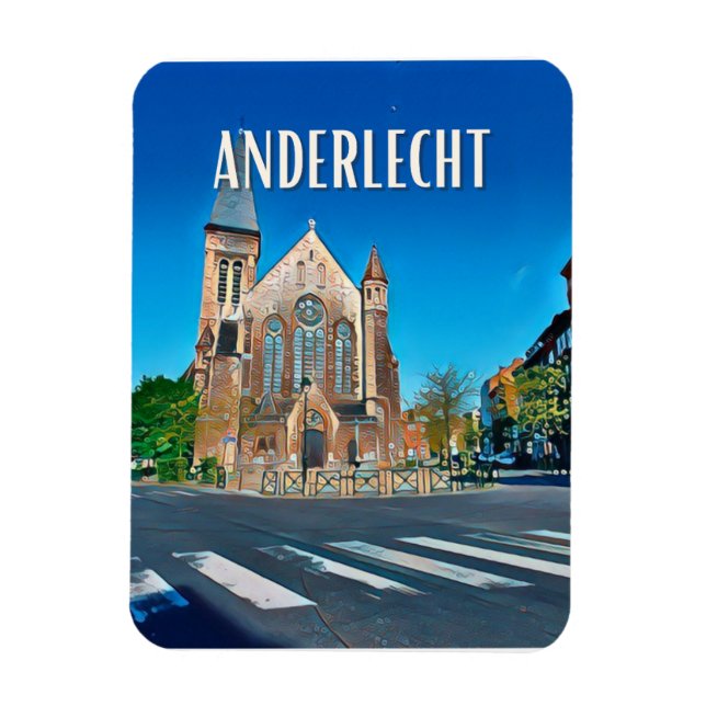 Imán Anderlecht Belgique Photo Vintage (Vertical)