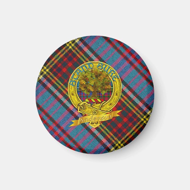 Imán Anderson Clan Tartan & Motif (Frente)