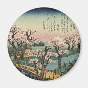 Imán Ando Hiroshige - Soplo nocturno en el puente de Ko