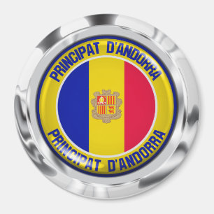 Imán Andorra Round Emblem