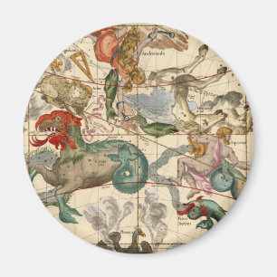 Imán Andromeda celestial del acuario de Cetus del mapa