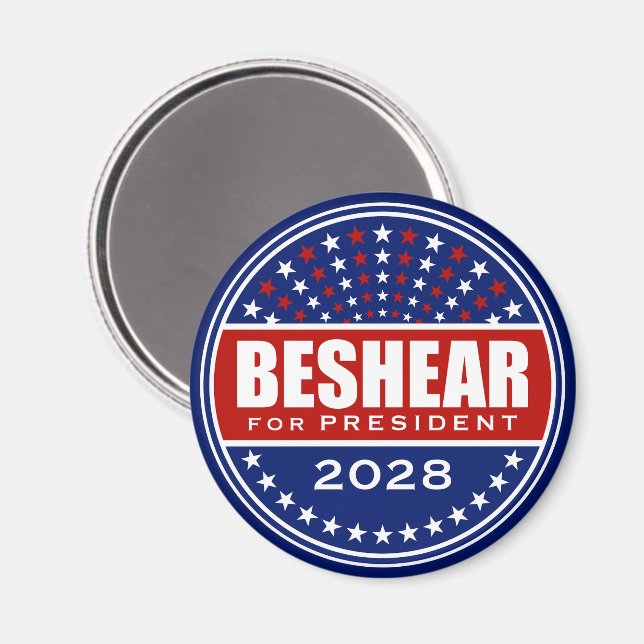 Imán Andy Beshear Presidente 2028 (Anverso/Reverso)