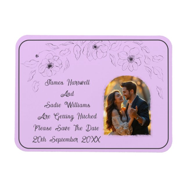 Imán Anemone on Light Lilac (Horizontal)