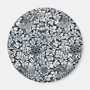 Imán Anenoma de aves del patrón floral William Morris