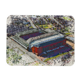 Imán Anfield Stadium Liverpool - Artistic Watercolour