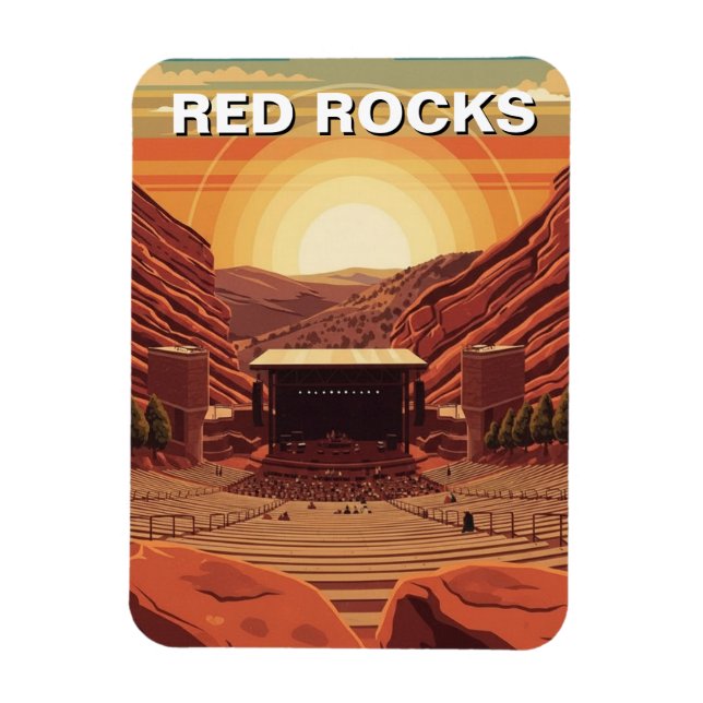 Imán Anfiteatro Red Rocks Colorado (Vertical)