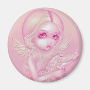 Imán "Ángel Alligador Albino" Magnet