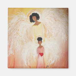 Imán Ángel Amor 2 Pulgadas Magnet Square