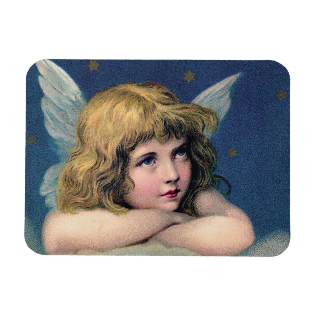 Imán Ángel celestial soñando despierto en una nube en e (Horizontal)