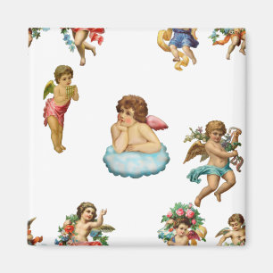 Imán angel cherub antiguo