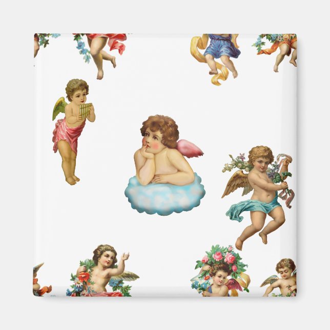 Imán angel cherub antiguo (Frente)