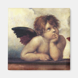 Imán ANGEL / Cherub Winged Raffaello Sanzio Magnet