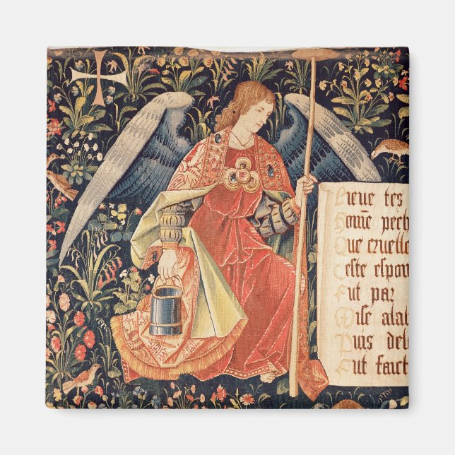 Imán Ángel con una esponja pegada a una varilla (Frente)