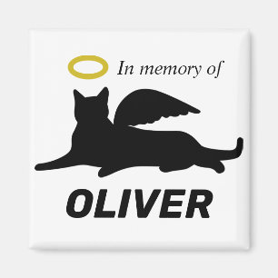 Imán Ángel de gato personalizado