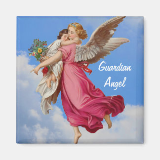 Imán Ángel De Guardia Y Magnet Inspirador Infantil