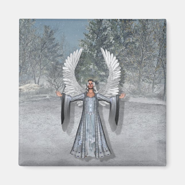 Imán Ángel de invierno de KRW (Frente)