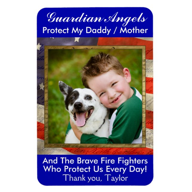 Imán Ángel de la Guardia - Magnet del Departamento de B (Vertical)