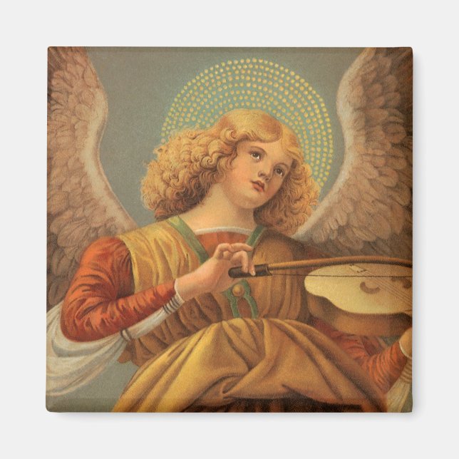 Imán Ángel de la Renaissance tocando el violín Melozzo  (Frente)