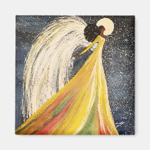 Ángel de luna 2 pulgadas cuadrado magnate