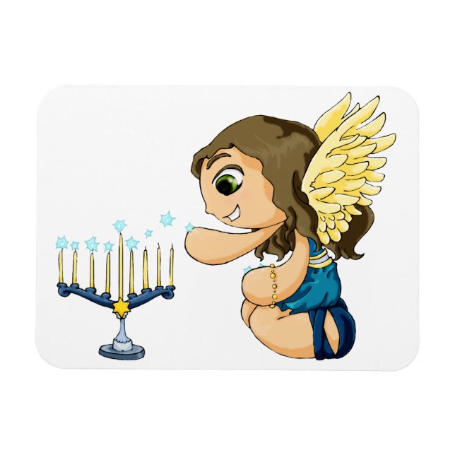 Imán Ángel de Menorah (Horizontal)