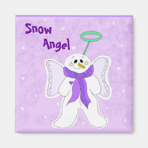 Imán Ángel de nieve púrpura